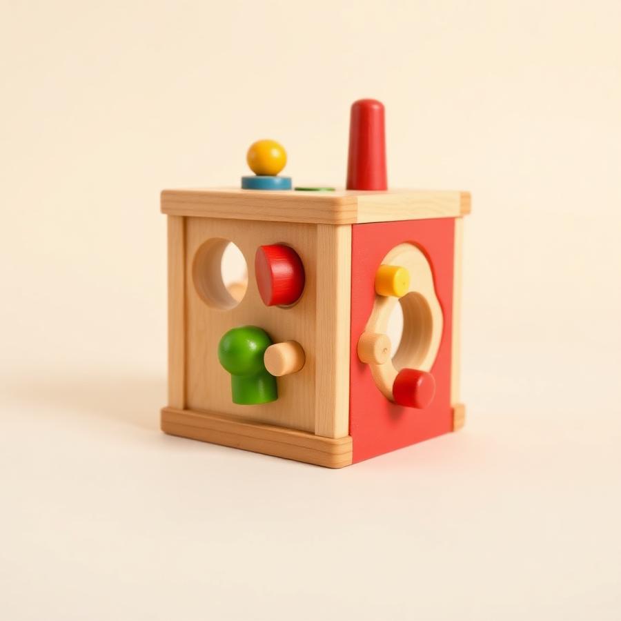 Wooden Activity Cube